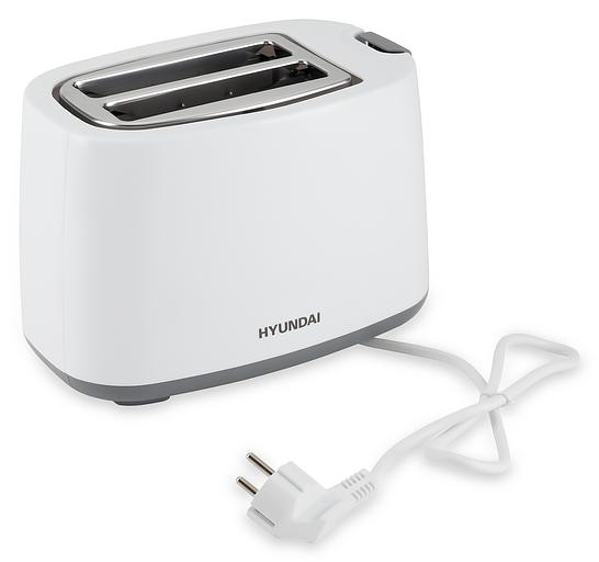 Тостер Hyundai HYT-2301 800Вт белый/серый фото 6