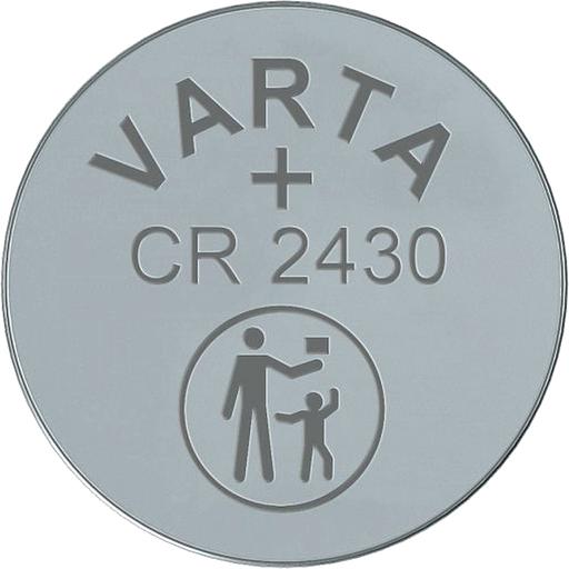 Батарейка Varta ELECTRONICS CR2430 BL1 Lithium 3V (6430) (1/10/100) Varta PRIMARY LITHIUM CR2430 (06430101401) фото 1