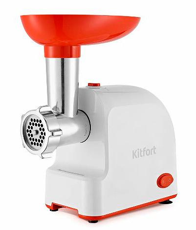 Мясорубка Kitfort КТ-2113-3 1000Вт белый/красный фото 1