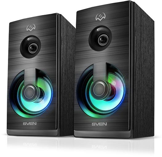 Колонки Sven SPS-512 2.0 черный 6Вт фото 1