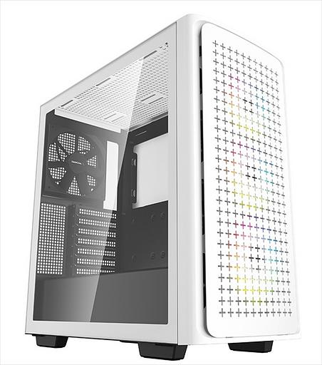 Корпус Deepcool CK560 WH без БП, боковое окно (закаленное стекло), 3xARGB LED 120мм вентилятора спереди и 1x140мм вентилятор сзади, белый, ATX (CK560 WH) фото 1