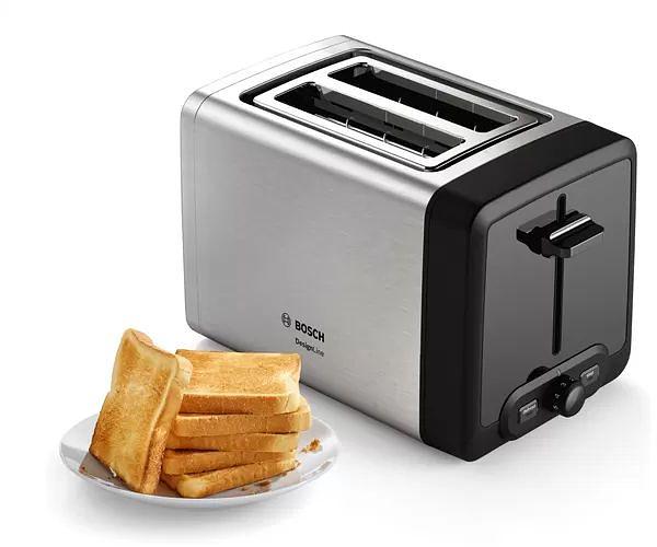 Тостер Bosch TAT4P420 нержавеющая сталь/черный фото 6