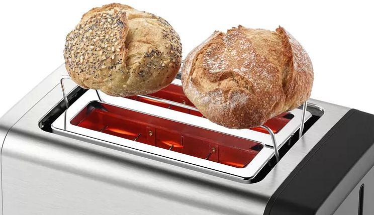 Тостер Bosch TAT4P420 нержавеющая сталь/черный фото 7