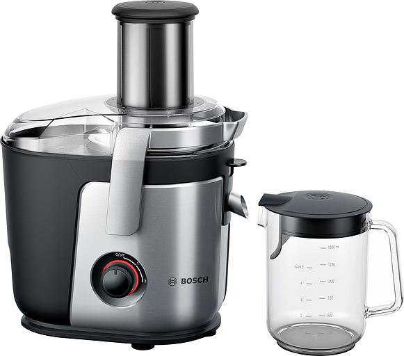 Соковыжималка центробежная Bosch MES4000 1000Вт рез.сок.:1500мл. черный/серебристый фото 3