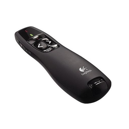 Презентер Logitech R400 (черный, 2.4 GHz, 2 батареи типа AAA, футляр для переноски) (арт. 910-004252, M/N: R-R0008 / C-U0014) фото 1