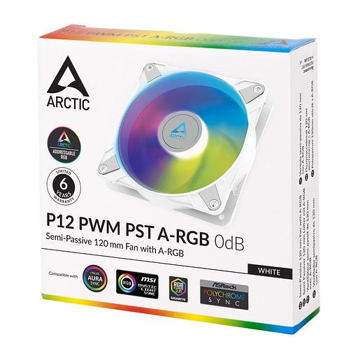 Вентилятор корпусной ARCTIC P12 PWM PST A-RGB (White) retail арт. ACFAN00254A фото 3
