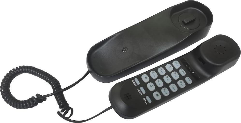 Телефон проводной Ritmix RT-002 черный фото 2