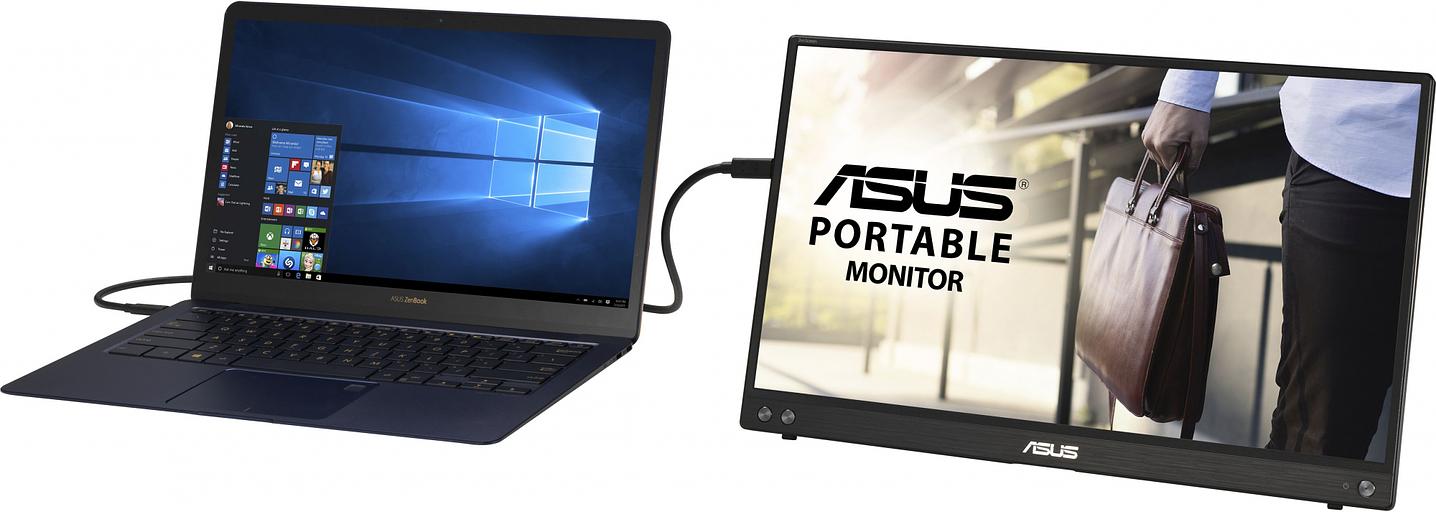 Монитор Asus 15.6" Portable MB16ACV темно-серый IPS LED 16:9 глянцевая 250cd 178гр/178гр 1920x1080 FHD USB 0.83кг фото 5