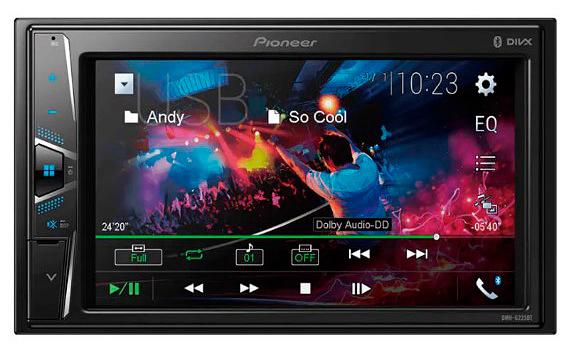 Автомагнитола Pioneer DMH-G225BT 2DIN 4x50Вт фото 1