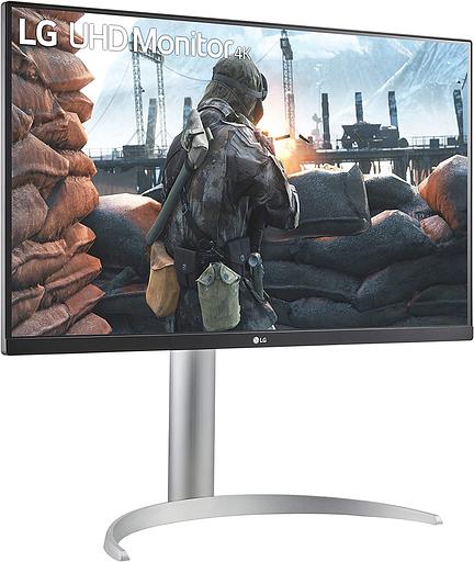 Монитор LG 27" UltraFine 27UP650-W серебристый IPS LED 5ms 16:9 HDMI матовая HAS Piv 1200:1 400cd 178гр/178гр 3840x2160 DP 4K 5.9кг фото 3