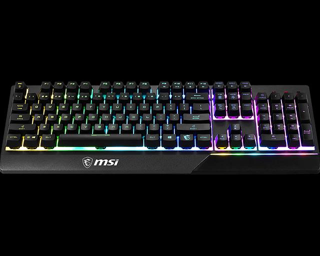 Клавиатра проводная Gaming Keyboard MSI VIGOR GK30, Wired, Mechanical-like plunger switches. 6 zones RGB lighting with several lighting effects. Anti-ghosting Capability. Water Resistant (spill-proof), Black (S11-04RU236-CLA) фото 4