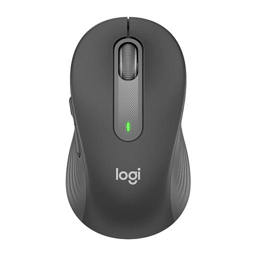 Мышь беспроводная Logitech M650 Signature Graphite [910-006390] темно-серая, 400-4000 dpi, Bluetooth + 2.4G, 5 кнопок, АА-батарейка, полноразмерная, правый хват фото 1