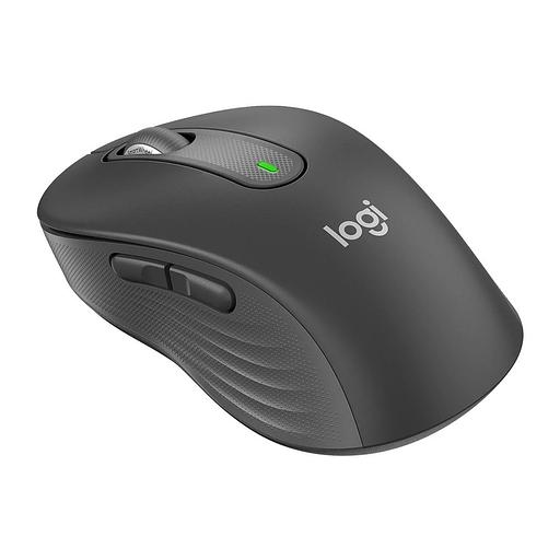 Мышь беспроводная Logitech M650 Signature Graphite [910-006390] темно-серая, 400-4000 dpi, Bluetooth + 2.4G, 5 кнопок, АА-батарейка, полноразмерная, правый хват фото 2