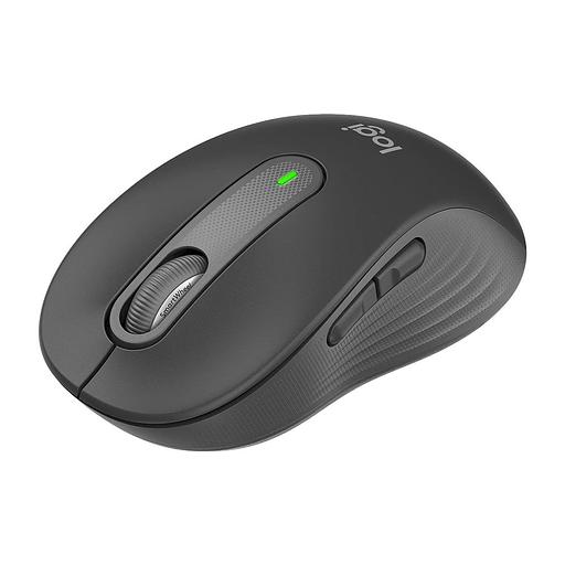 Мышь беспроводная Logitech M650 Signature Graphite [910-006390] темно-серая, 400-4000 dpi, Bluetooth + 2.4G, 5 кнопок, АА-батарейка, полноразмерная, правый хват фото 3