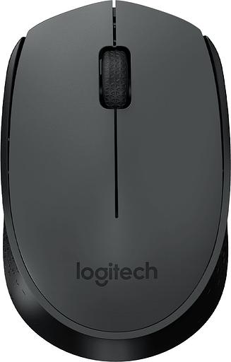 Мышь Logitech M170 черный/темно-серый оптическая (1000dpi) беспроводная USB для ноутбука (2but) фото 1