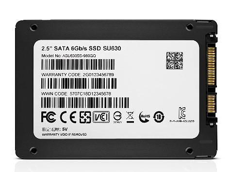SSD ADATA SU630 240Гб Наличие SATA 3.0 3D NAND Скорость записи 450 Мб/сек. Скорость чтения 520 Мб/сек. 2,5" TBW 50 Тб ASU630SS-240GQ-R фото 3