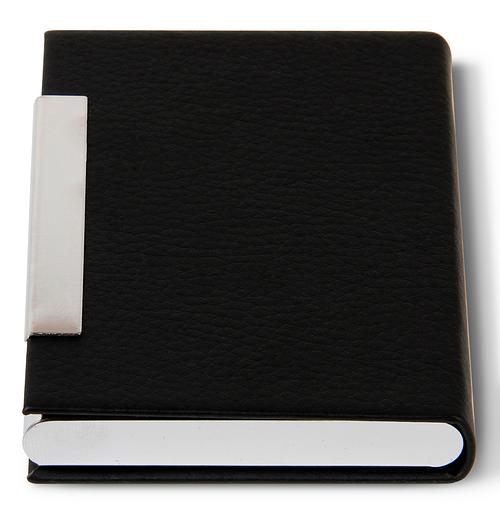 Визитница настольная Deli 7628 кожа искусственная черный фото 3