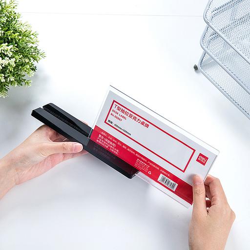 Магнитная рамка Deli 50867 10x20см настольная прозрачный фото 5