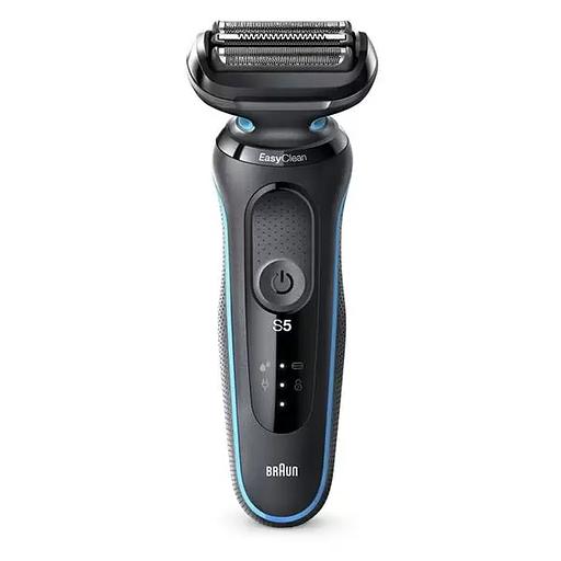 Бритва сетчатая Braun Series 5 51-M1000s реж.эл.:3 питан.:аккум. черный/бирюзовый фото 1
