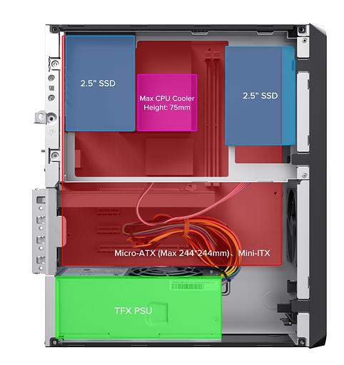 Корпус с блоком питания Foxline FL-1004-TFX230B-85 фото 5