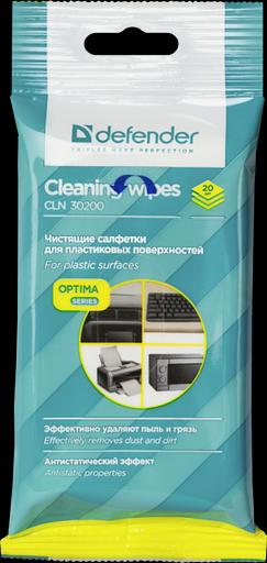 Defender Салфетки для поверхностей CLN 30200 Optima 20 шт,пакет с подвесом Defender CLN 30200 Optima 20 шт, пакет с подвесом фото 1