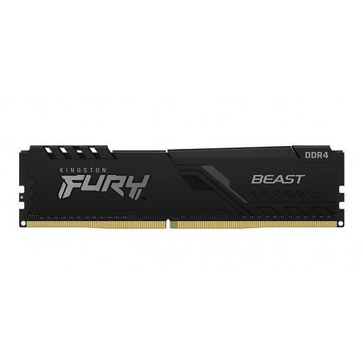 Модуль памяти KINGSTON Fury Beast Gaming DDR4 Общий объём памяти 16Гб Module capacity 16Гб Количество 1 3200 МГц Радиатор Множитель частоты шины 16 1.35 В черный KF432C16BB1/16 фото 1
