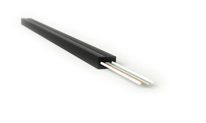 Кабель оптический самонесущий уличный (одномод) 2 волокна Hyperline FO-FTTH-IN-9S-2-LSZH-BK фото 2