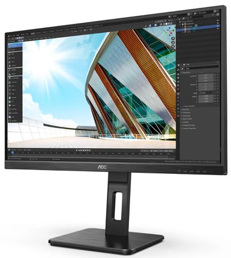 Монитор 27" AOC Q27P2Q 2560x1440 75Hz IPS LED 16:9 4ms D-Sub HDMI DP 4*USB3.2 50M:1 1000:1 178/178 300cd HAS Pivot Tilt Swivel Speakers Black (Q27P2Q) фото 2