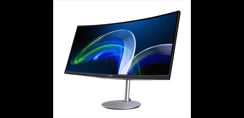 Монитор 34" ACER (Ent.) CB342CURbemiiphuzx IPS, 21:9, 3440x1440, 300nit, 75Hz 2ms, 300cd 2xHDMI(2.0) + 1xDP(1.2) + 1xTYPE C (PD90W) + USB3.0x4+USB-B(2up 4down) + RJ45 + Audio out+H.adj.150+Dockable (RJ45) (UM.CB2EE.015) фото 4