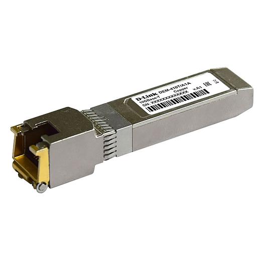 Трансивер D-Link 410T/A2A, SFP+ Transceiver with 1 10GBase-T port.Copper transceiver (up to 30m), 3.3V power (410T/A2A) фото 1