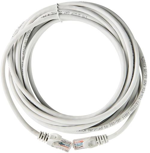 ITK Коммутационный шнур (патч-корд), кат.5Е UTP, LSZH, 10м, серый ITK RJ45(m) - RJ45(m) Cat. 5e U/UTP LSZH 10м серый (PC01-C5EUL-10M) фото 1