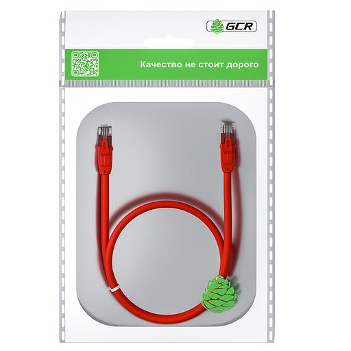 GCR Патч-корд прямой 5.0m UTP кат.6, красный, 24 AWG, литой, ethernet high speed, RJ45, T568B Greenconnect RJ45(m) - RJ45(m) Cat. 6 U/UTP PVC 5м (GCR-52531) фото 4