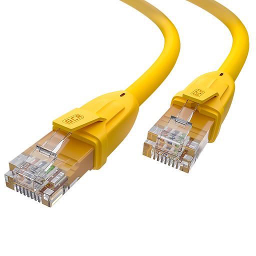 GCR Патч-корд прямой 5.0m UTP кат.6, желтый, 24 AWG, ethernet high speed, RJ45, T568B, GCR-52375 Greenconnect GCR-52375 фото 1