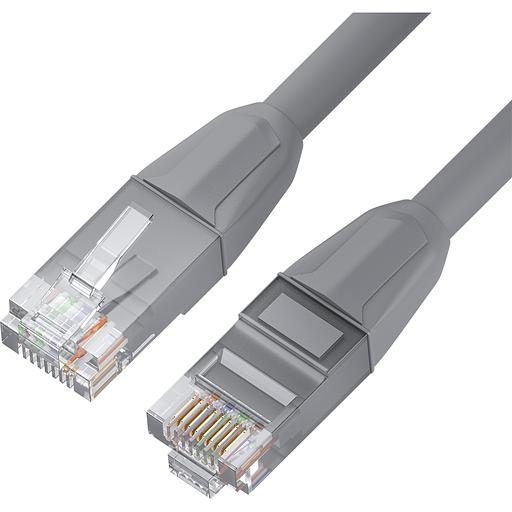 GCR Патч-корд прямой 7.5m LSZH UTP кат.6, серый, 24 AWG, литой без фиксатора, ethernet high speed, RJ45, T568B, GCR-52753 Greenconnect GCR-52753 фото 1
