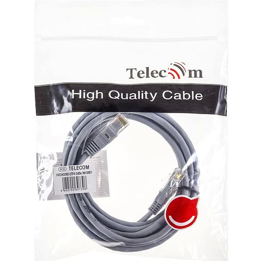 Патчкорд литой "Telecom" UTP кат.5е 3,0м серый VCOM NA102--3M фото 8