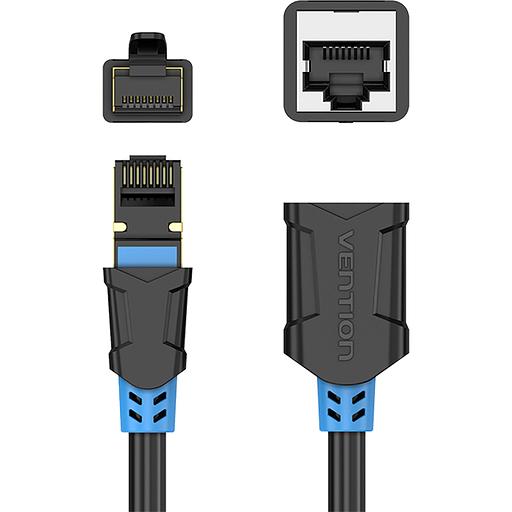 Патч-корд удлинитель Vention прямой SSTP cat.6, RJ45 - 3м. Черный Vention IBLBI фото 2