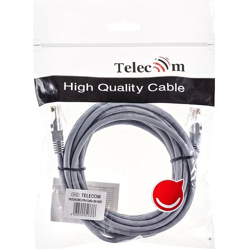 Патчкорд литой "Telecom" UTP кат.5е 5,0м серый VCOM NA102--5M фото 8