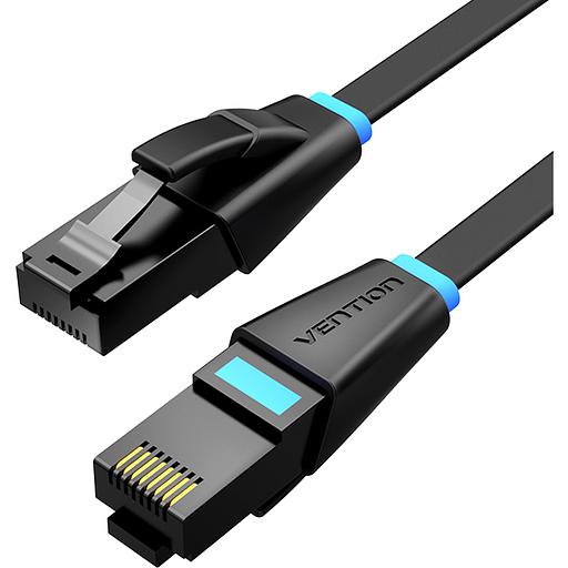 Патч-корд Vention прямой UTP cat.6, RJ45 - 1,5м. плоский Черный Vention IBJBG фото 1