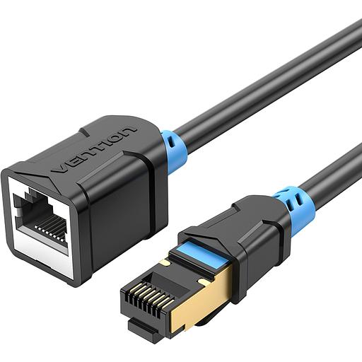 Патч-корд удлинитель Vention прямой SSTP cat.6, RJ45 - 1.5м. Черный Vention IBLBG фото 1