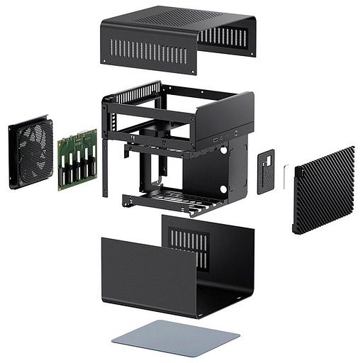 Корпус JONSBO N2 Black без БП, mini-ITX, SFX, черный фото 7