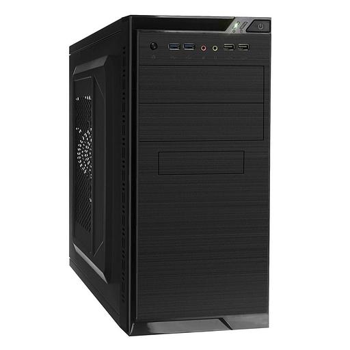 Корпус Minitower ExeGate QA-412U-XP500 (mATX, БП XP500 с вент. 12см, 2*USB+2*USB3.0, аудио, черный) фото 1