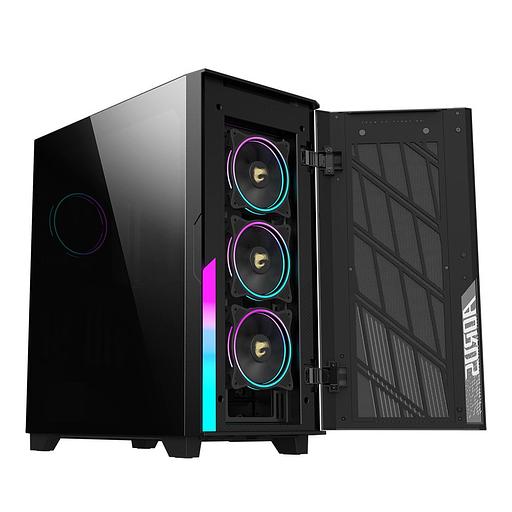 AORUS C500G ST MidTower, E-ATX, USB-C x1, USB 3.0 x2, Audio I/O, Black,TG фото 2