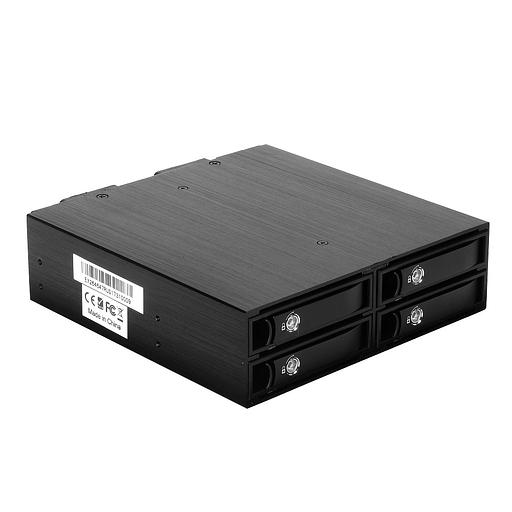 Exegate EX264647RUS Корзина для HDD Exegate HS425-01 (универсальная, на 4*2,5" SATA/SAS HDD, занимает 1*5,25" отсек) фото 1