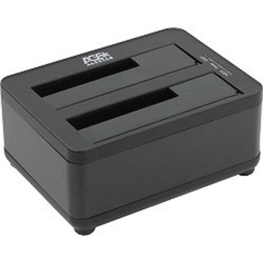 AgeStar 3UBT8 black Док-станция для HDD AgeStar 3UBT8 SATA III пластик/алюминий черный 2.5"/3.5" фото 1