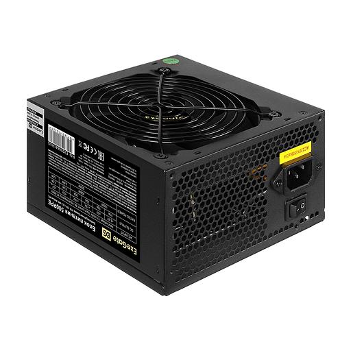 Exegate EX260641RUS Блок питания 500W Exegate 500PPE, ATX, black, APFC, 12cm, 24p+(4+4)p PCI-E, 3*IDE, 5*SATA, FDD фото 3