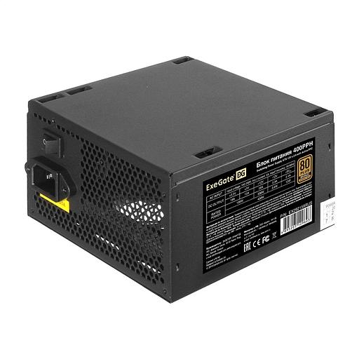 Exegate EX292159RUS-OEM Блок питания 400W ExeGate 80 PLUS® Bronze 400PPH-OEM (ATX, APFC, КПД 88% (80 PLUS Bronze), 12cm fan, 20+4pin, 4+4pin, 2xPCI-E, 5xSATA, 3xIDE, Box, black) фото 1