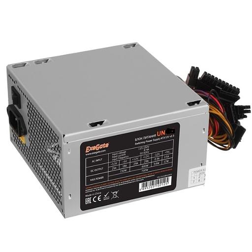 Exegate EX292178RUS Блок питания 750W ExeGate UN750 (ATX, 12cm fan, 24pin, 4pin, PCIe, 3xSATA, 2xIDE, FDD) фото 1