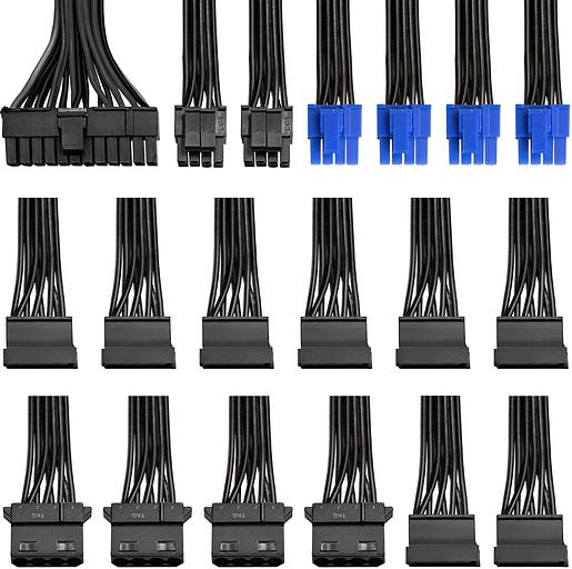 Exegate EX292152RUS Блок питания 800W ExeGate 80 PLUS® 800PPH-LT (ATX, APFC, КПД 82% (80 PLUS), 12cm fan, 24pin, 2x(4+4)pin, PCIe, 5xSATA, 3xIDE, black, Color Box) фото 4