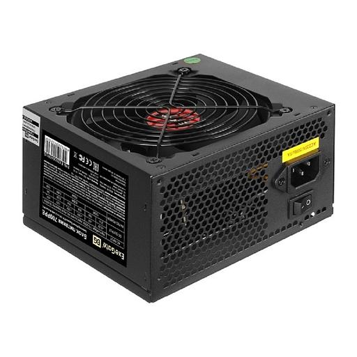 Exegate EX260645RUS-PC Блок питания 700W ExeGate 700PPE (ATX, APFC, PC, КПД 80% (80 PLUS), 12cm fan, 24pin, 2x(4+4)pin, PCIe, 6xSATA, 3xIDE, black, кабель 220V в комплекте) фото 1