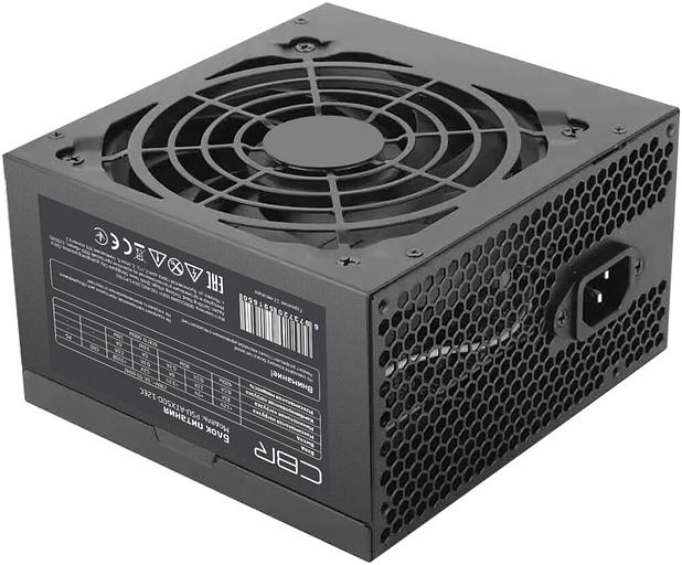 Блок питания CBR ATX 500W, 12cm fan, 20+4pin/1*4+4pin/1*6+2pin/2*IDE/4*SATA, кабель питания 1.2м, черный [PSU-ATX500-12EC] фото 3